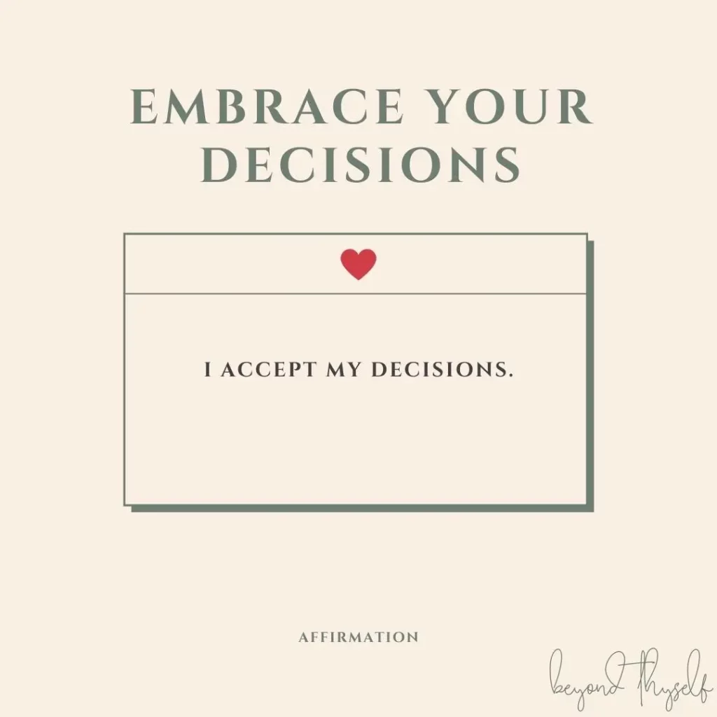 embrace your decision making affirmations